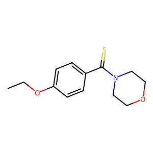 (4-Ethoxyphenyl)(morpholin-4-yl)methanethione structure