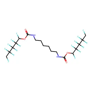 Bis(1,2,2,3,3,4,4,5-octafluoropentyl) N,N'-hexamethylenedicarbamate structure