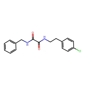 N'-benzyl-N-[2-(4-chlorophenyl)ethyl]oxamide structure