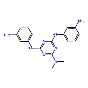 1,3,5-Triazine-2,4,6-triamine, N',N''-bis(3-aminophenyl)-N,N-dimethyl- structure