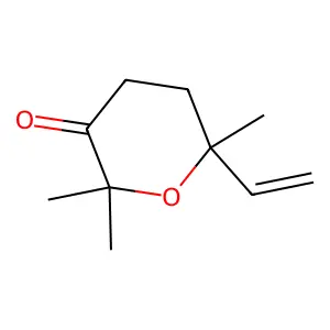 2H-Pyran-3(4H)-one, 6-ethenyldihydro-2,2,6-trimethyl- structure