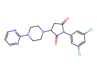 1-(3,5-Dichlorophenyl)-3-(4-pyrimidin-2-ylpiperazin-1-yl)pyrrolidine-2,5-dione structure