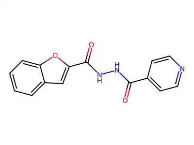 N'-(1-benzofuran-2-carbonyl)pyridine-4-carbohydrazide structure