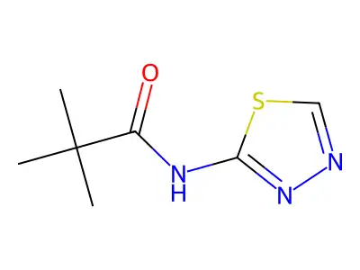 N-(1,3,4-Thiadiazol-2-yl)pivalamide structure