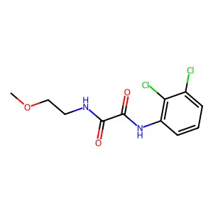 N'-(2,3-dichlorophenyl)-N-(2-methoxyethyl)oxamide structure
