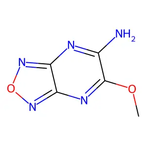 5-Methoxy-[1,2,5]oxadiazolo[3,4-b]pyrazin-6-amine structure