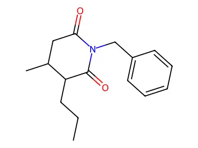 1-Benzyl-4-methyl-3-propylpiperidine-2,6-dione structure