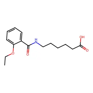 6-[(2-Ethoxybenzoyl)amino]hexanoic acid structure