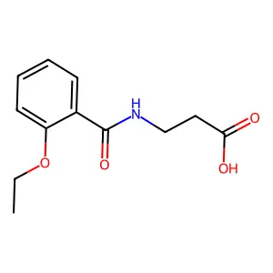 3-[(2-Ethoxybenzoyl)amino]propanoic acid structure