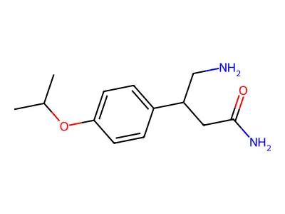 4-Amino-3-(4-isopropoxyphenyl)butanamide structure