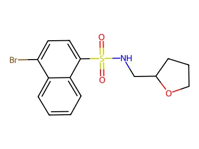 [(4-Bromonaphthyl)sulfonyl](oxolan-2-ylmethyl)amine structure