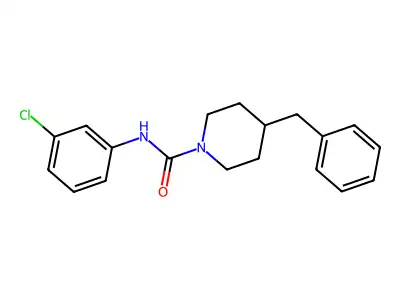 4-Benzyl-N-(3-chlorophenyl)-1-piperidinecarboxamide structure