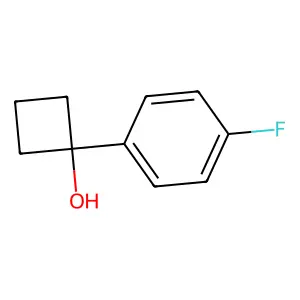 1-(4-Fluorophenyl)cyclobutan-1-ol structure