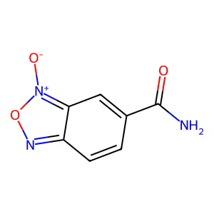 3-Oxido-2,1,3-benzoxadiazol-3-ium-5-carboxamide structure