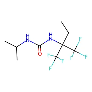 1-Propan-2-yl-3-[1,1,1-trifluoro-2-(trifluoromethyl)butan-2-yl]urea structure