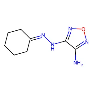 3-N-(cyclohexylideneamino)-1,2,5-oxadiazole-3,4-diamine structure