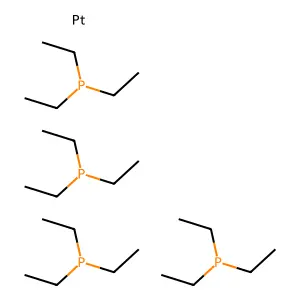 Tetrakis(triethylphosphine)platinum structure