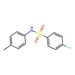 4-Fluoro-N-(4-methylphenyl)benzenesulfonamide structure