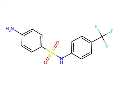 4-amino-N-[4-(trifluoromethyl)phenyl]benzenesulfonamide structure