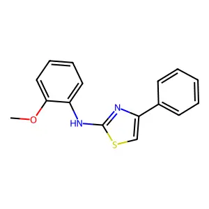 N-(2-methoxyphenyl)-4-phenyl-1,3-thiazol-2-amine structure