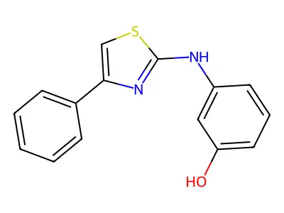 3-[(4-Phenyl-1,3-thiazol-2-yl)amino]phenol structure