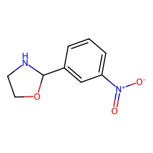 2-(3-Nitrophenyl)-1,3-oxazolidine structure