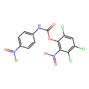 (3,4,6-trichloro-2-nitrophenyl) N-(4-nitrophenyl)carbamate structure