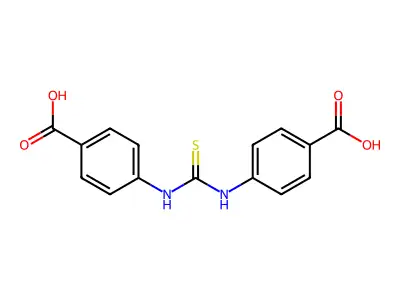 4-[(4-Carboxyphenyl)carbamothioylamino]benzoic acid structure
