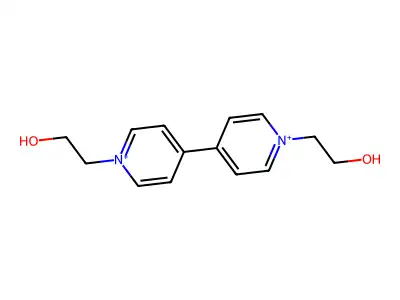 4,4'-Bipyridinium, 1,1'-bis(2-hydroxyethyl)- structure