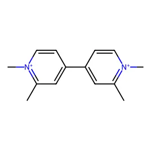 4,4'-Bipyridinium, 1,1',2,2'-tetramethyl- structure