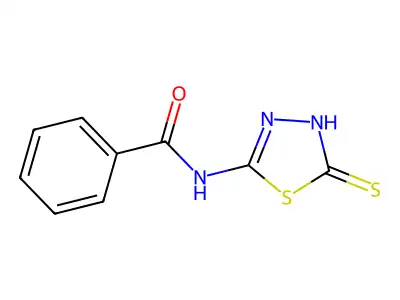 N-(5-sulfanyl-1,3,4-thiadiazol-2-yl)benzamide structure