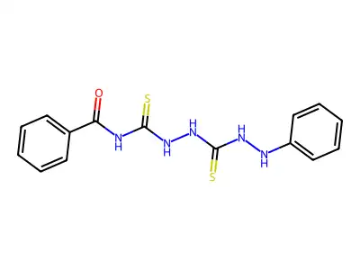 N-[(Anilinothiocarbamoylamino)thiocarbamoyl]benzamide structure