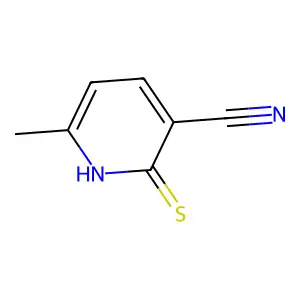 2-Mercapto-3-cyano-6-methyl pyridine structure