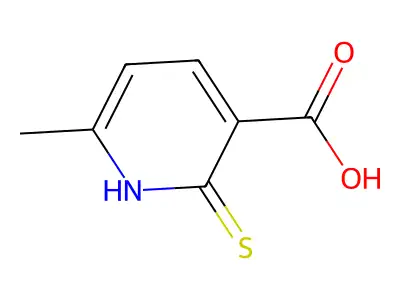 6-methyl-2-sulfanylidene-1H-pyridine-3-carboxylic Acid structure