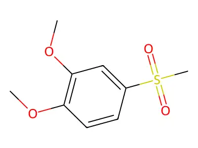 3,4-Dimethoxyphenylmethylsulfone structure