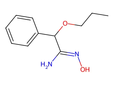 N'-羟基-2-苯基-2-丙氧基乙脒 structure