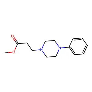 Methyl 3-(4-phenylpiperazin-1-yl)propanoate structure