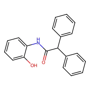 N-(2-hydroxyphenyl)-2,2-diphenylacetamide structure