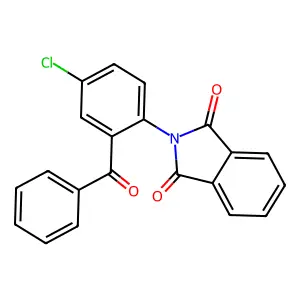 2-(2-Benzoyl-4-chlorophenyl)isoindole-1,3-dione structure