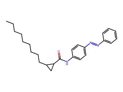 2-nonyl-N-{4-[(E)-phenyldiazenyl]phenyl}cyclopropanecarboxamide structure
