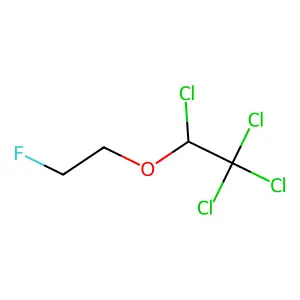 Ether, 2-fluoroethyl (1,2,2,2-tetrachloro)ethyl structure