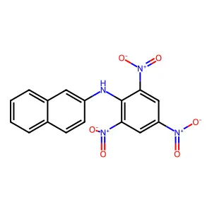 N-(2,4,6-trinitrophenyl)naphthalen-2-amine structure