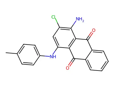 1-Amino-2-chloro-4-P-tolylamino-anthraquinone structure