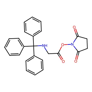 2,5-Pyrrolidinedione, 1-[[[(triphenylmethyl)amino]acetyl]oxy]- structure