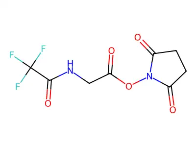 (2,5-Dioxopyrrolidin-1-yl) 2-[(2,2,2-trifluoroacetyl)amino]acetate structure