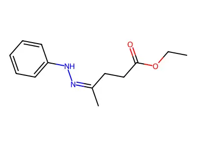 ethyl (4E)-4-(phenylhydrazinylidene)pentanoate structure