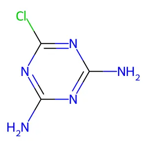 1,3,5-Triazine-2,4-diamine, 6-chloro- structure