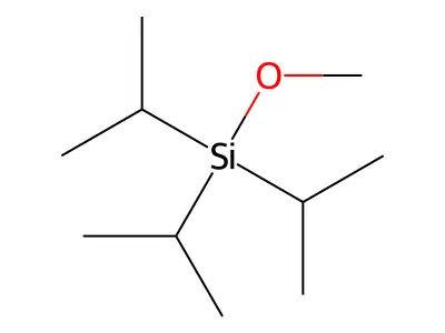 Triisopropylmethoxysilane structure