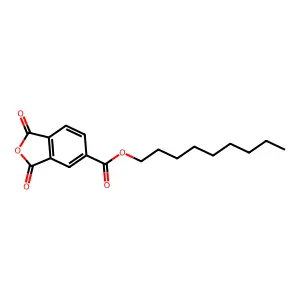 1,2,4-Benzenetricarboxylic acid, cyclic 1,2-anhydride, nonyl ester structure