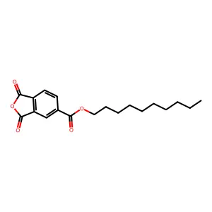 Decyl 1,3-dioxo-1,3-dihydro-2-benzofuran-5-carboxylate structure